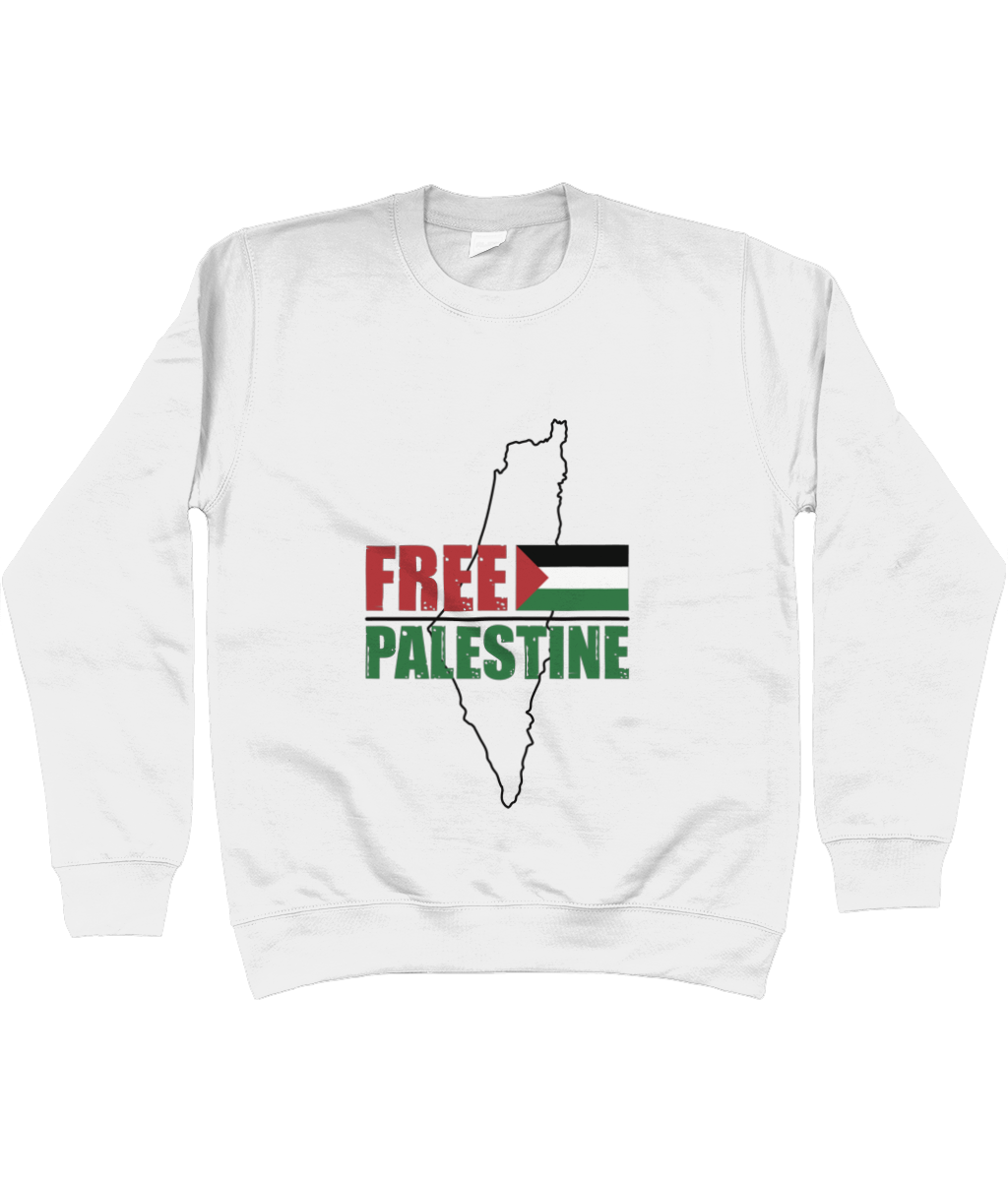 Free Palestine Map Sweatshirt