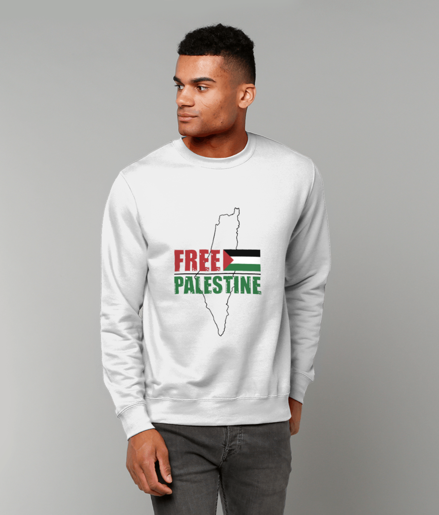 Free Palestine Map Sweatshirt