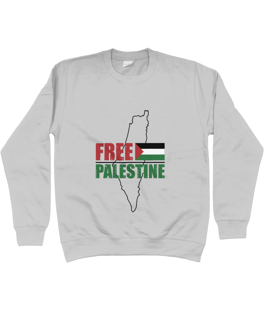 Free Palestine Map Sweatshirt